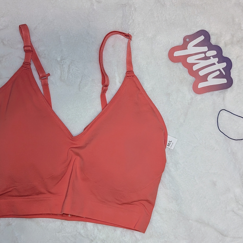 YITTY Vibrant Coral Bralette